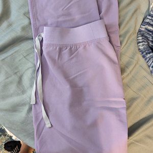 Figs lilac straight leg scrub bottoms